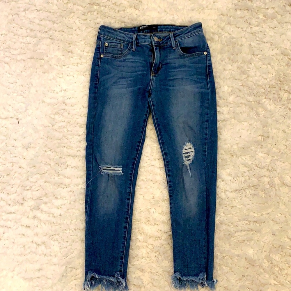 Just black blue jeans